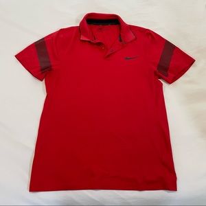 Nike Golf Modern Fit Dri-FIT Red Polo